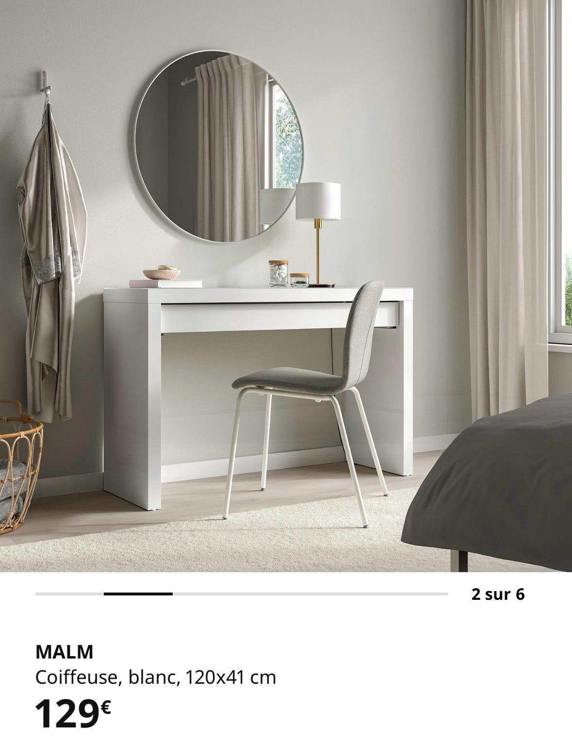 Coiffeuse IKEA, Maison & Meubles, Enlèvement, Comme neuf