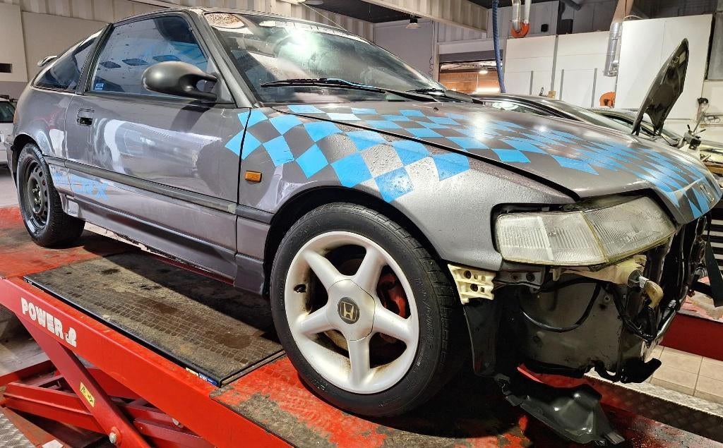 Honda CRX 1600 16V, Autos, 100 kW, Argent ou Gris, Boîte manuelle, Noir