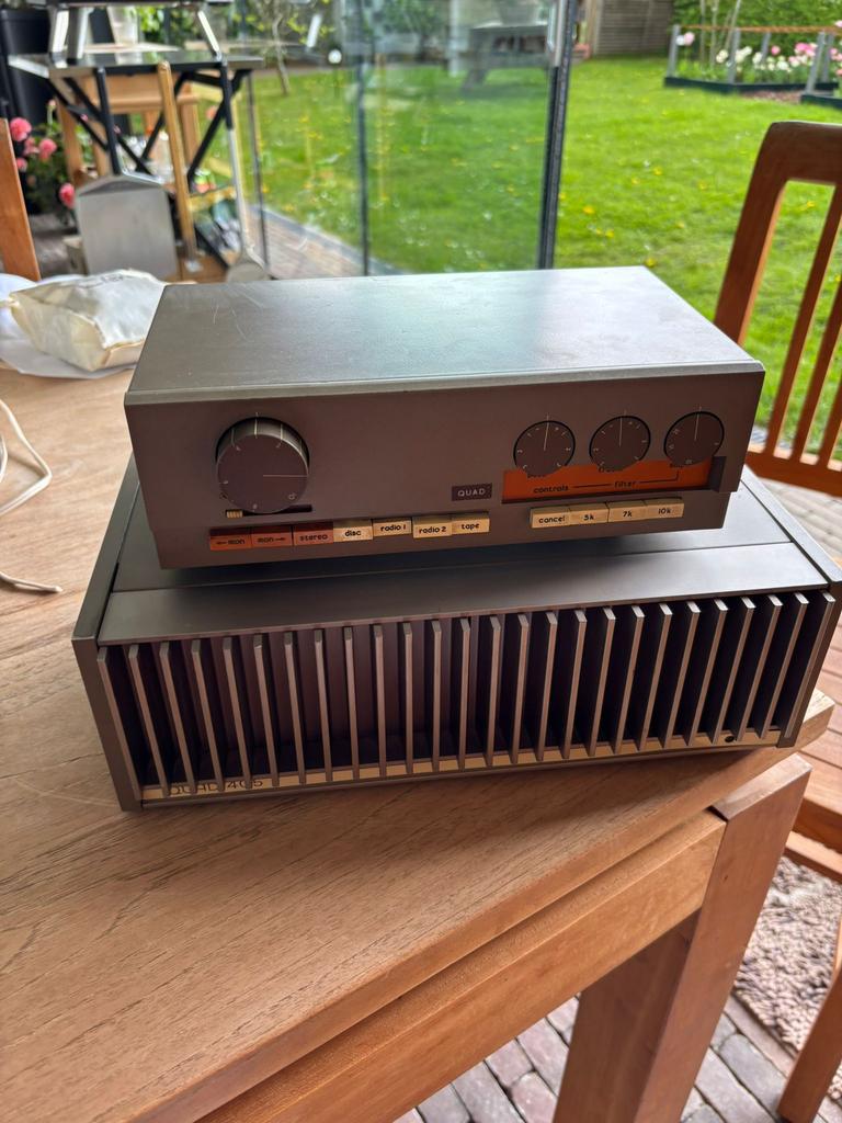 Quad 33 + Quad 405 Vintage versterker Set - Klassieke Hifi, Audio, Tv en Foto, Platenspelers, Ophalen of Verzenden, Gebruikt, Platenspeler
