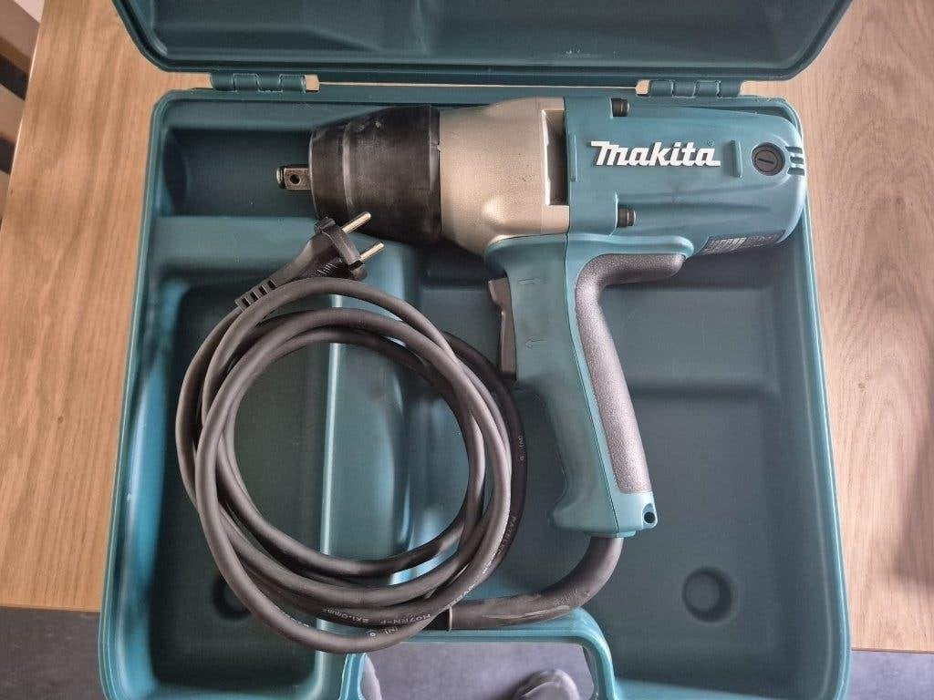 Clé à chocs Makita TW0350 Nm avec étui, Bricolage & Construction, Outillage | Foreuses, Comme neuf, Autres types, 400 à 600 watts
