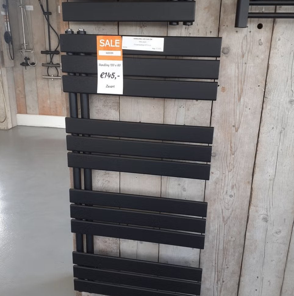 SALE! Radiator, CV, mat zwart, modern, Vandling 120 x 60 cm, Ophalen of Verzenden, Nieuw, Zwart, Modern