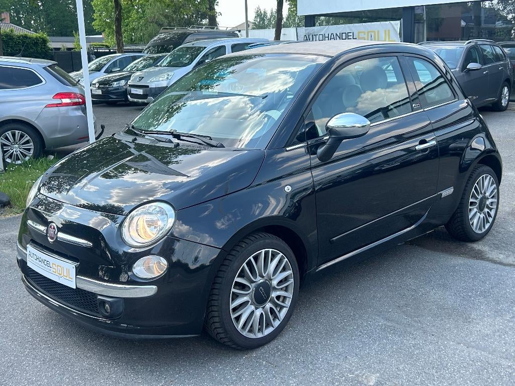 Fiat 500C, 0.9i, 2015, 126.360km, Camera, GPS, 12m Garantie, Autos, Cuir, Entreprise, Cabriolet, 2 portes