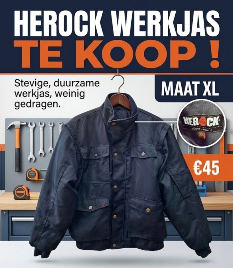 Herock werkjas, Tuin en Terras, Ophalen, Herock, Dames, Zo goed als nieuw