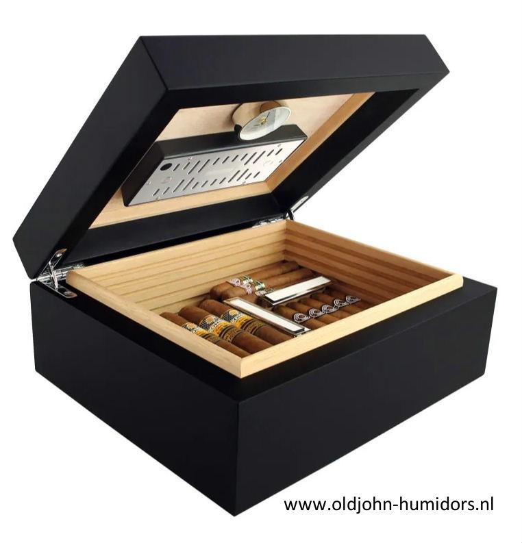 SALE HUMIDOR ADORINI TORINO MEDIUM DELUXE 75 SIGAREN    h135, Verzenden, Nieuw, Tabaksdoos of Verpakking