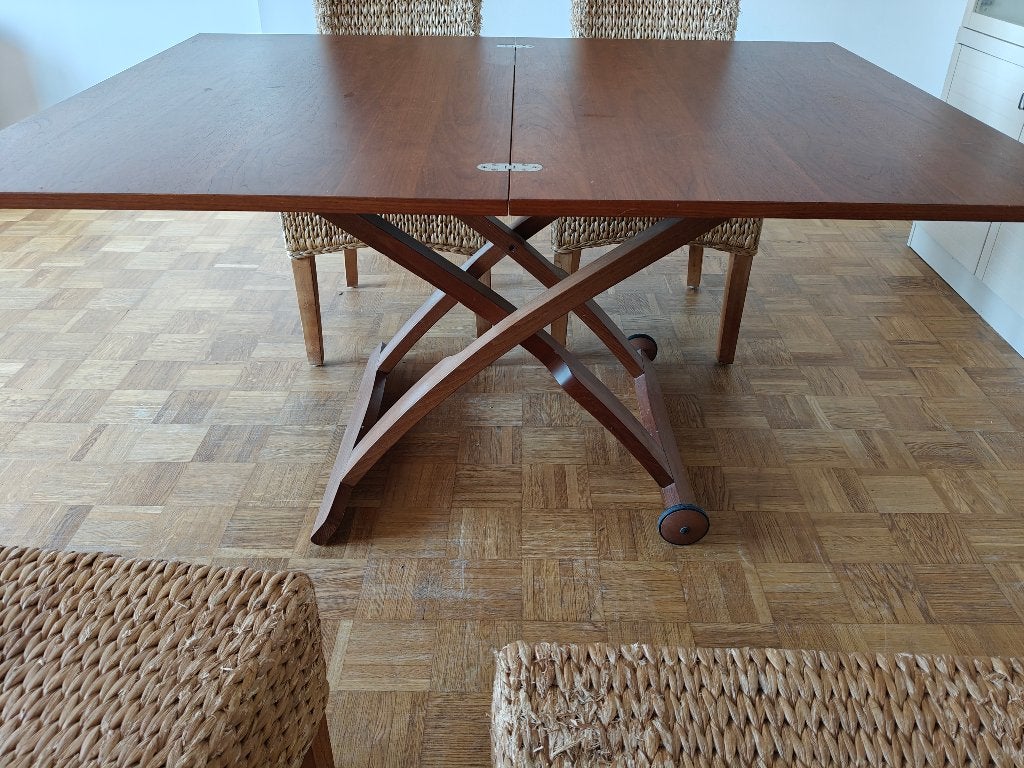 Eettafel, Huis en Inrichting, Tafels | Eettafels, Ophalen, Gebruikt, Rechthoekig, Overige houtsoorten
