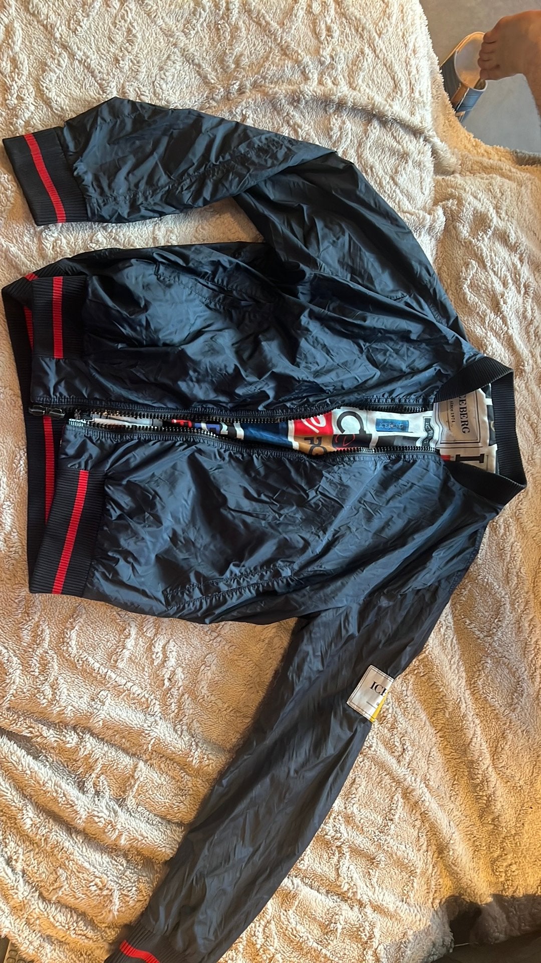 Prachtige zomerjas van Iceberg dubbelzijdig maat M, Kleding | Heren, Jassen | Zomer, Ophalen, Maat 48/50 (M)