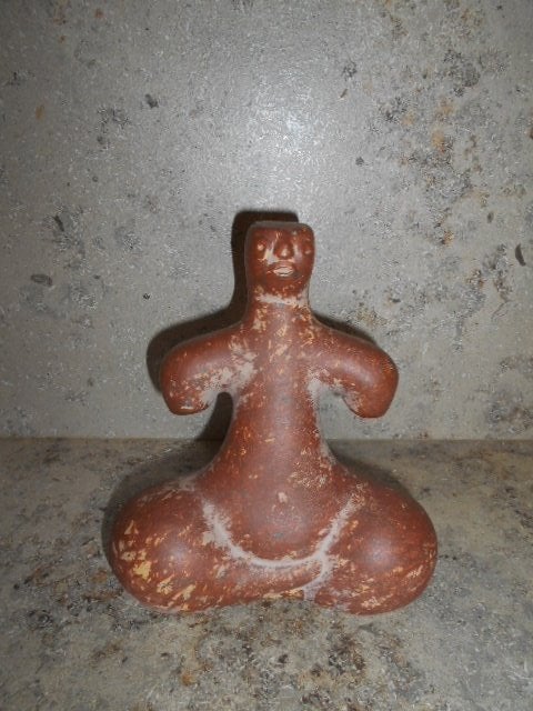 Oud terracotta beeldje, Ophalen of Verzenden