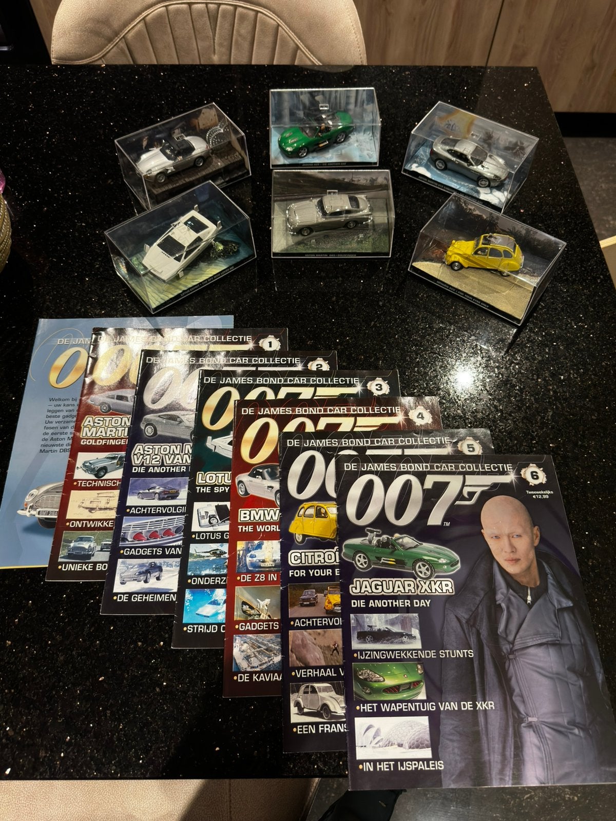 De James Bond car collectie 1-6, Collections, Enlèvement ou Envoi, Comme neuf, Film