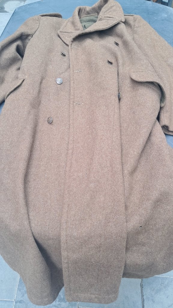 BELGIQUE - ABL - MANTEAU 1946, Collections, Enlèvement ou Envoi, Armée de terre, Vêtements ou Chaussures
