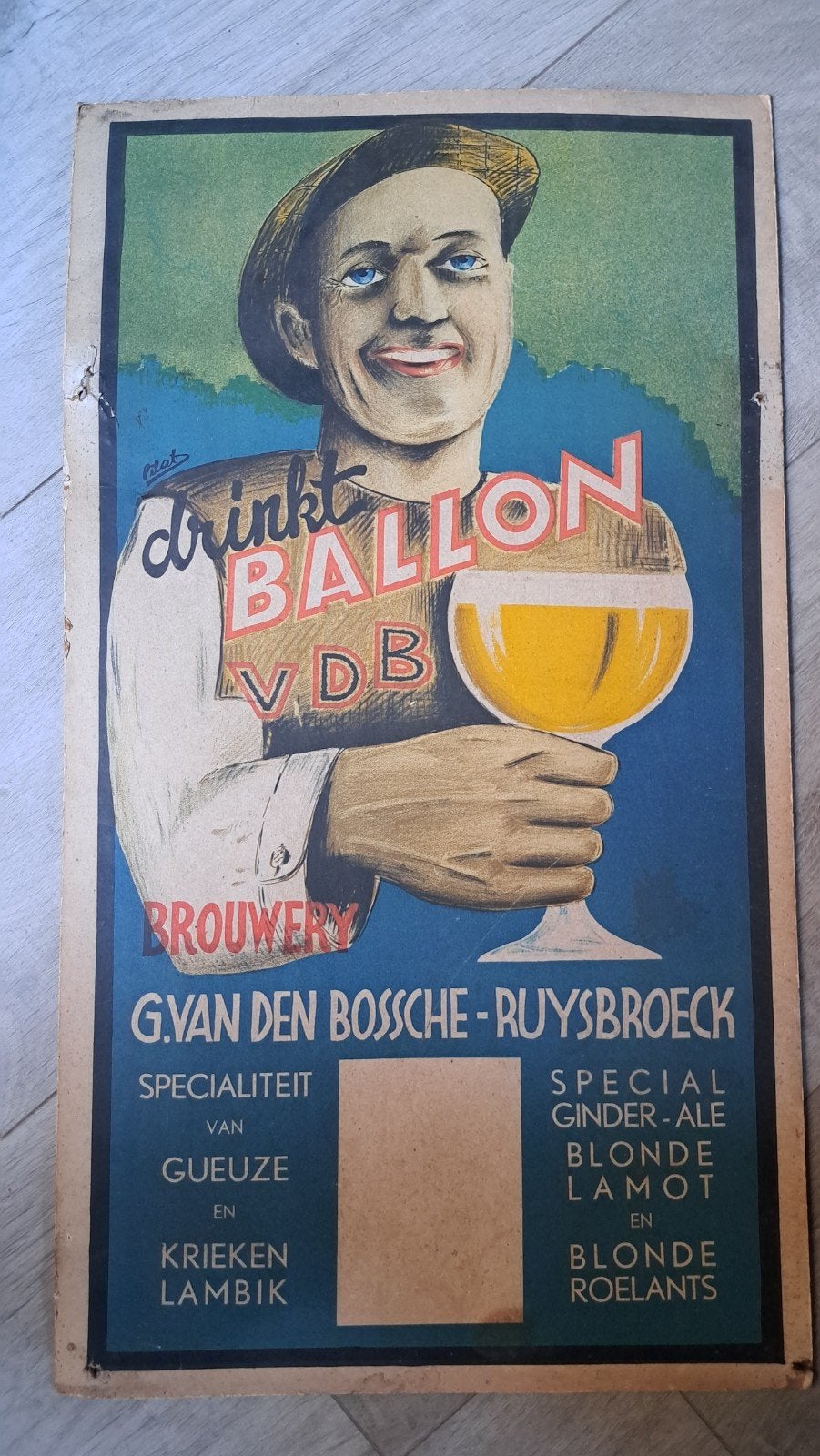 gueuze kriek brouwerij g van den bossche Ruisbroek, Ophalen of Verzenden