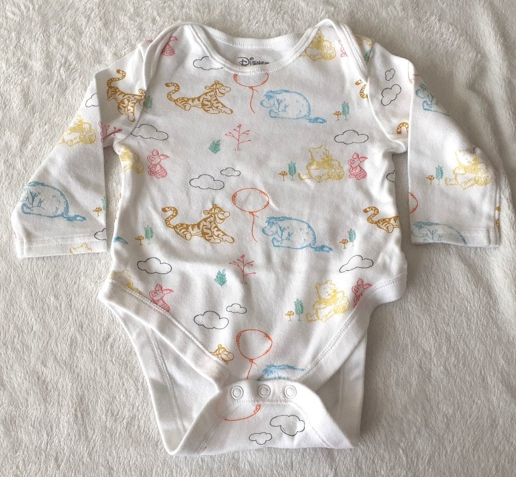 Baby romper Winnie the Pooh lange mouwen Disney Primark 74, Ophalen of Verzenden, Nieuw, Jongetje of Meisje, Nacht- of Onderkleding