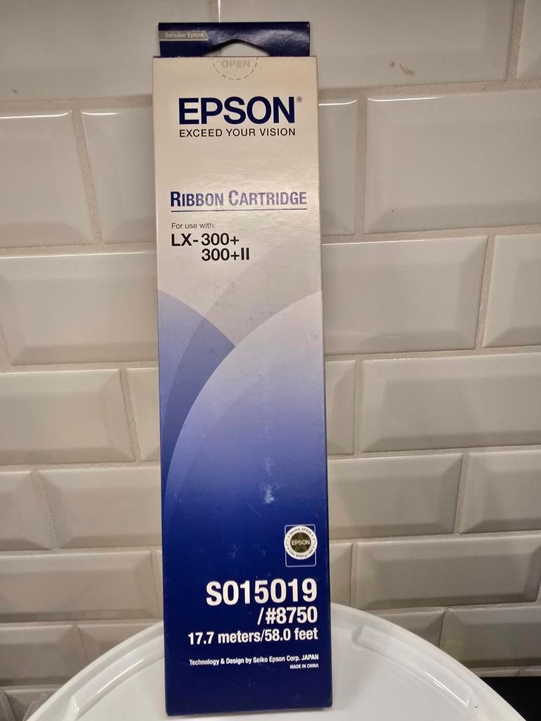 Cartouche de ruban Epson (ruban encreur) modèle S015019, Enlèvement ou Envoi, Neuf, Ruban d'imprimante, Epson