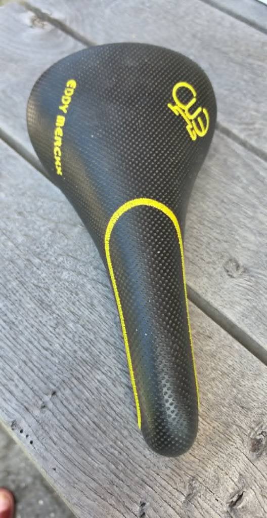 Fietszadel, Ophalen, Zo goed als nieuw, Zadel, Eddy Merckx