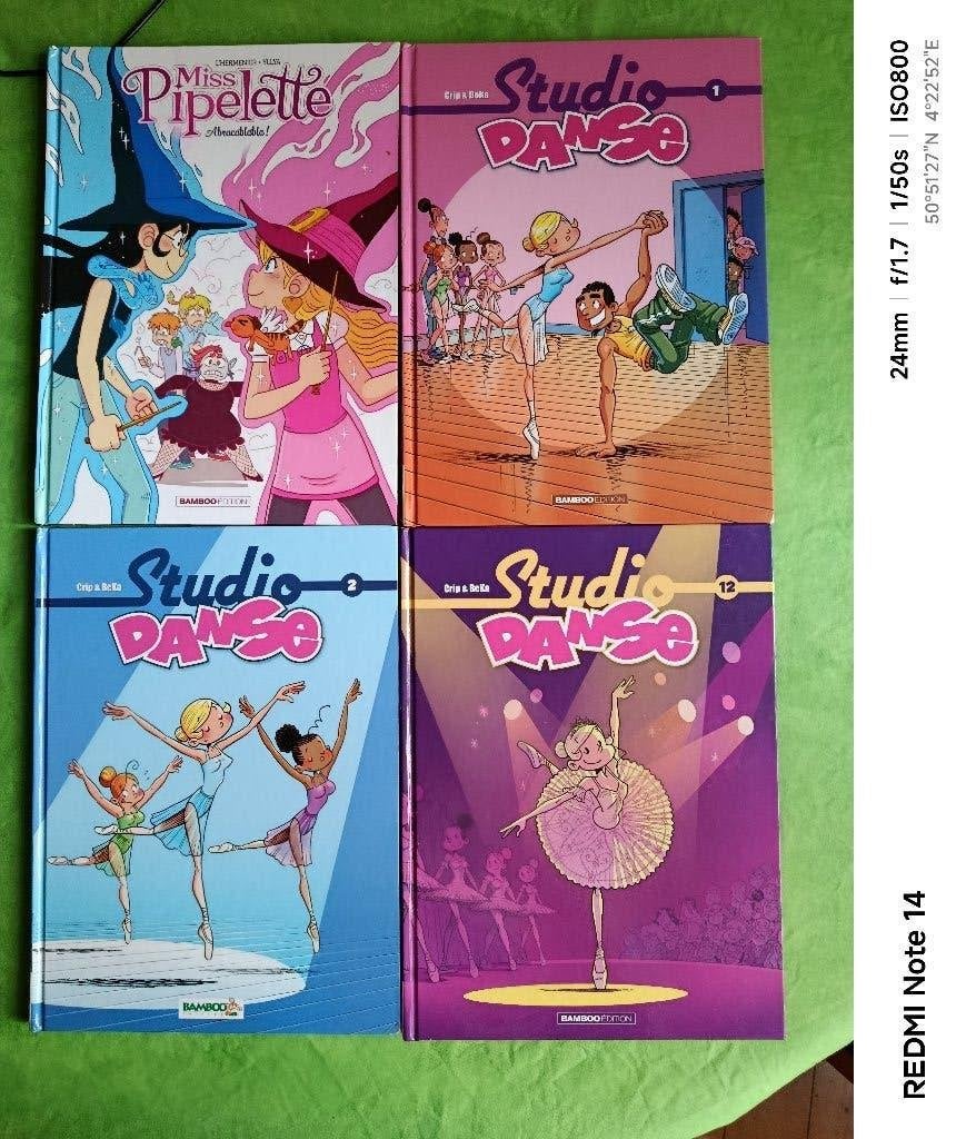 Lot de 4 BD Jeunesse — Studio Danse+ Miss Pipelette, Livres, Plusieurs BD, Enlèvement ou Envoi, Comme neuf, BéKa, Crip & Maëla Cosson Maxe L'Hermenier & Yllya