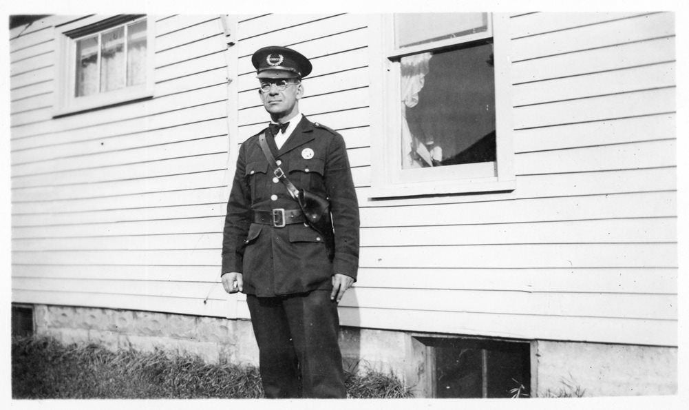 photo orig. - Policier américain - années 30 ou 40, Envoi, Gendarmerie, Photo ou Poster