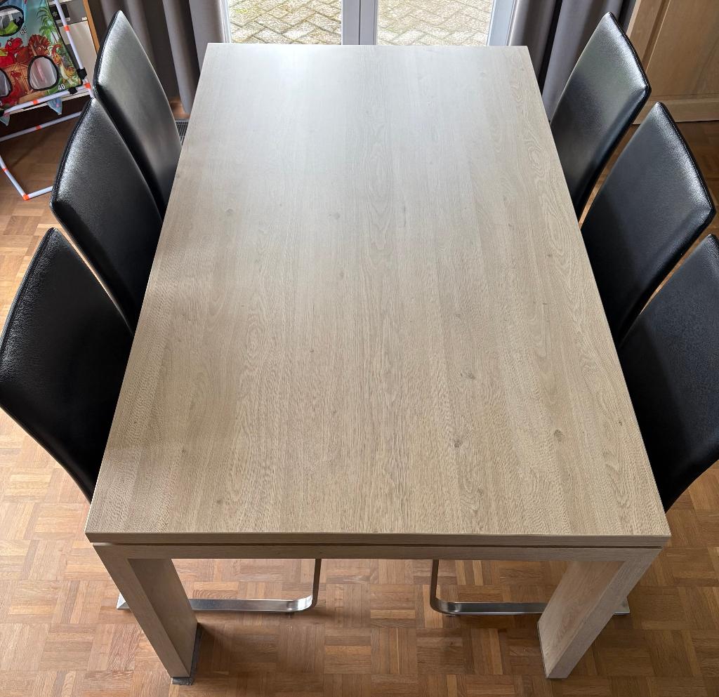Eetstoelen, Huis en Inrichting, Stoelen, Ophalen, Gebruikt, Zwart, Modern