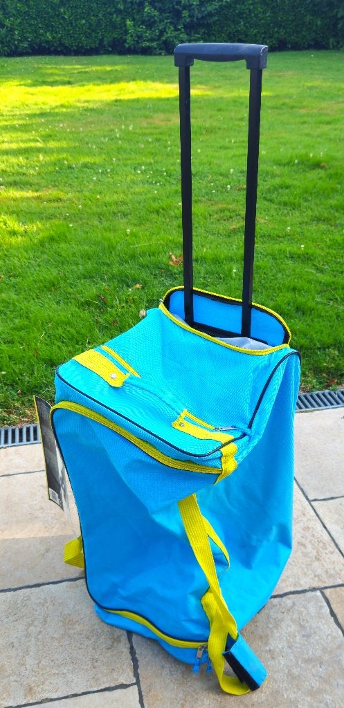 DUNLOP grote reis- en sporttas op wielen, Handtassen en Accessoires, Gebruikt, Blauw, Ophalen of Verzenden, 60 tot 80 cm