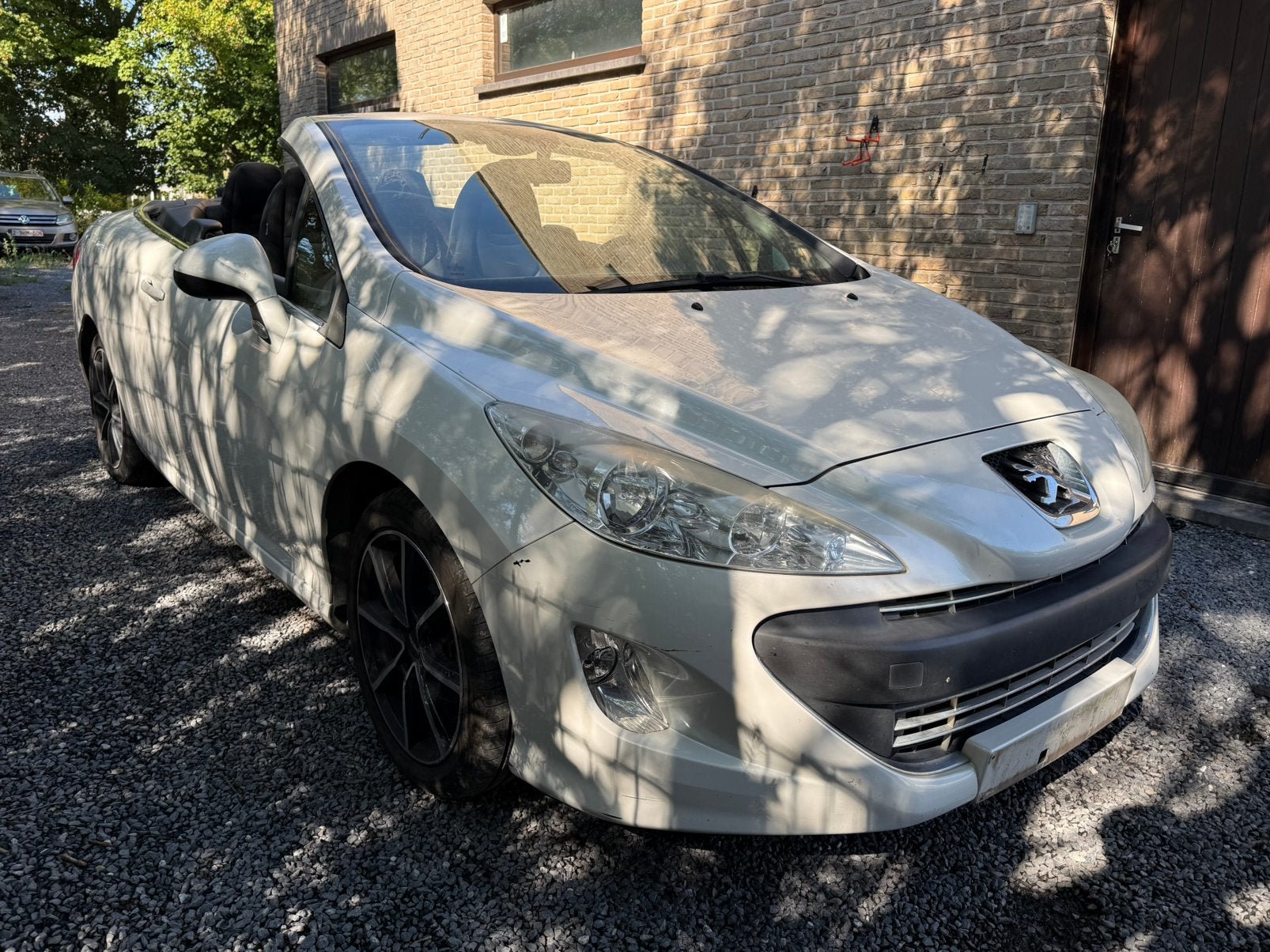 Peugeot 308cc 1.6i Cabrio / Airco / Parksensoor / enz., Auto's, Stof, Zwart, 4 cilinders, Cabriolet