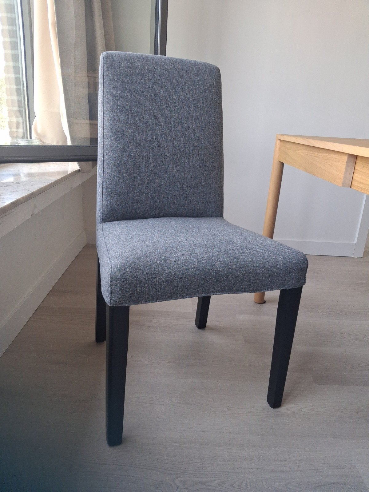 Chaises Ikea Bergmund, Maison & Meubles, Chaises, Neuf, Gris, Enlèvement, Quatre