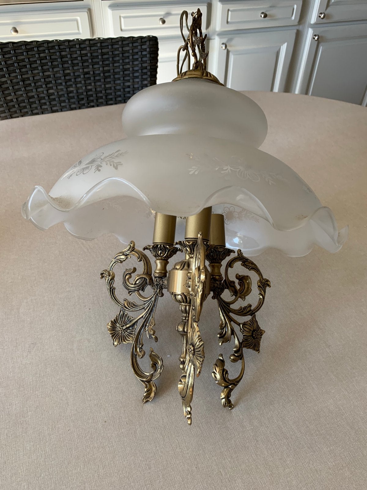 Hanglamp / luchter, Huis en Inrichting, Lampen | Kroonluchters, Ophalen, Gebruikt