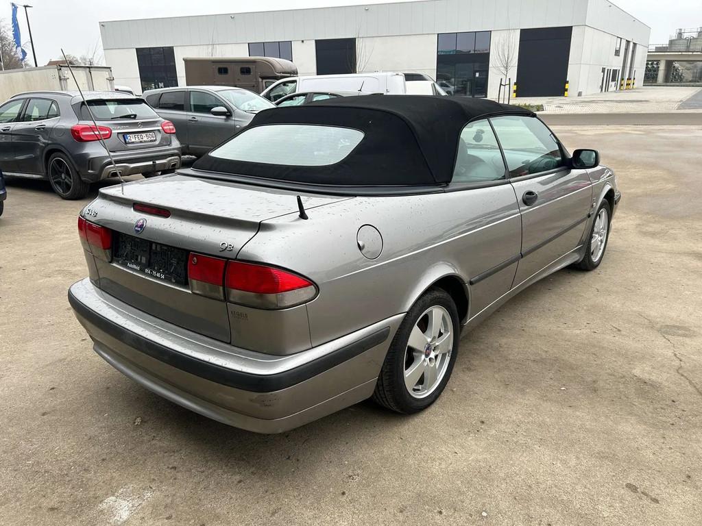 Saab 9-3 Cabriolet 2.0Turbo 110kw wagen zie foto's, Auto's, Gebruikt, 4 cilinders, Cabriolet, 1655 kg