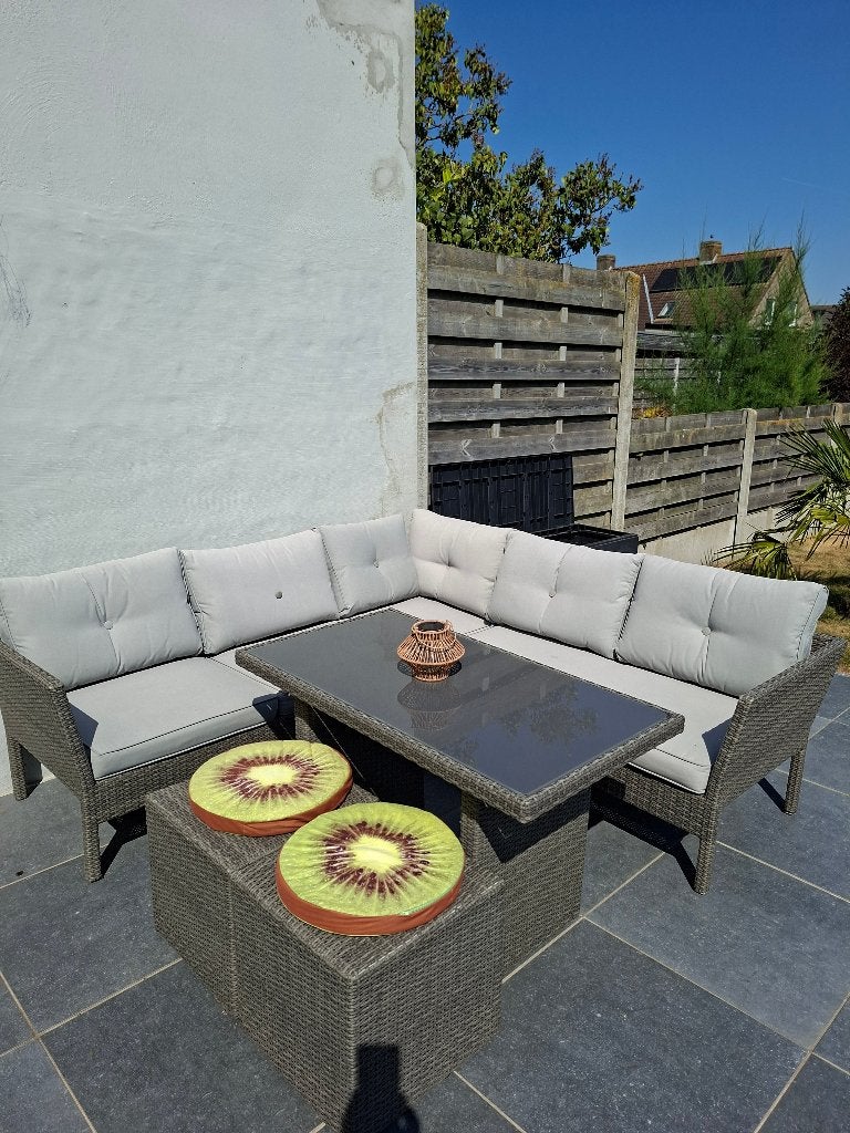 Lounge, Ophalen, Wicker, 6 zitplaatsen, Loungeset
