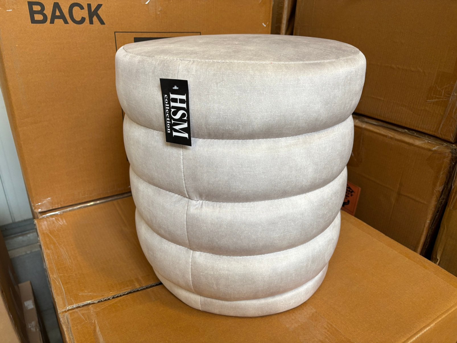 Nieuwe ronde poef rings small HSM collectie, Minder dan 50 cm, Rond, Nieuw, Minder dan 50 cm
