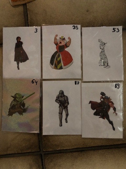 100 jaar disney diamond painting stickers 6 stuks, Verzamelen, Ophalen of Verzenden, Nieuw