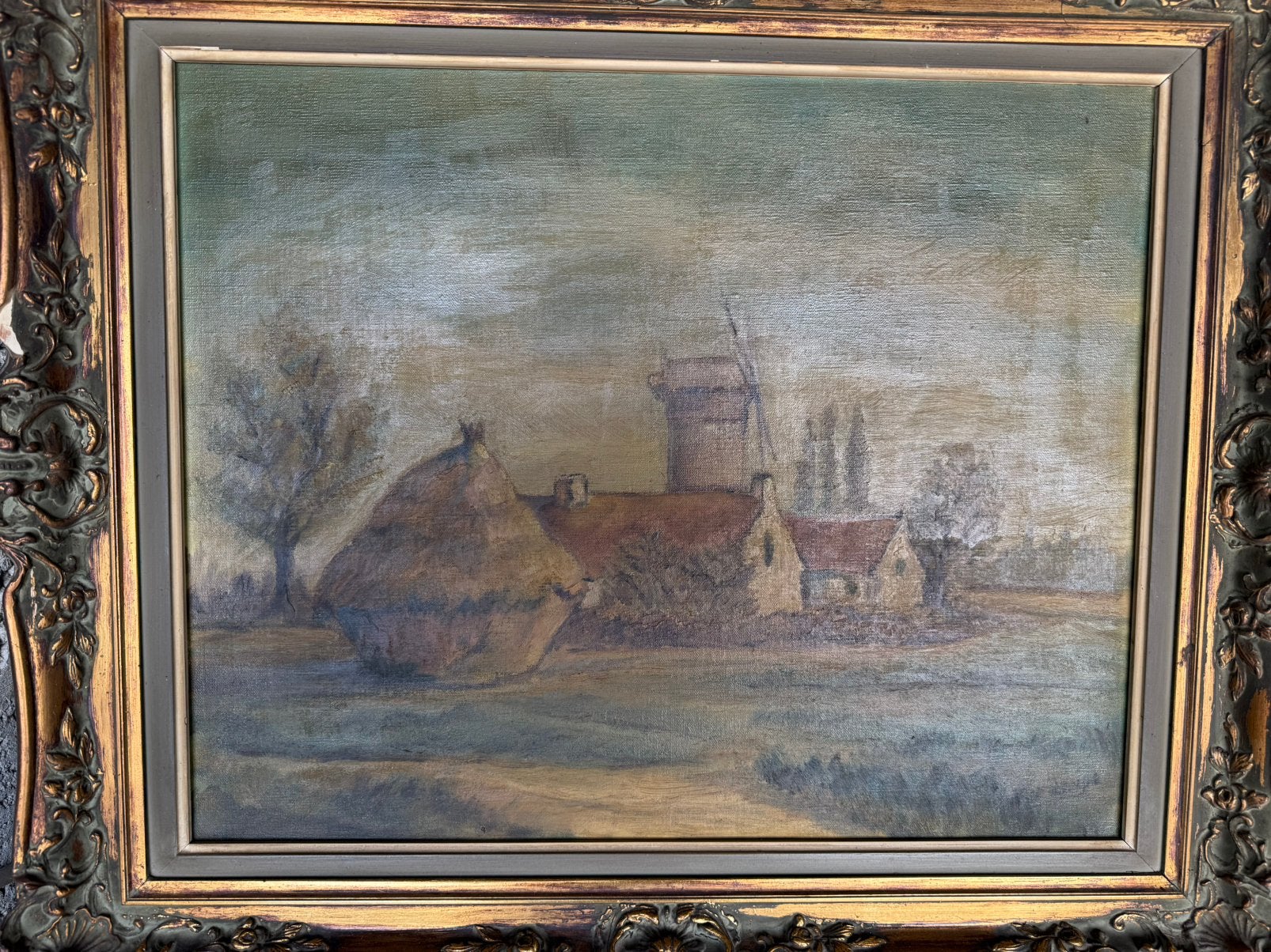 kunstwerk olieverfschilderij, Ophalen
