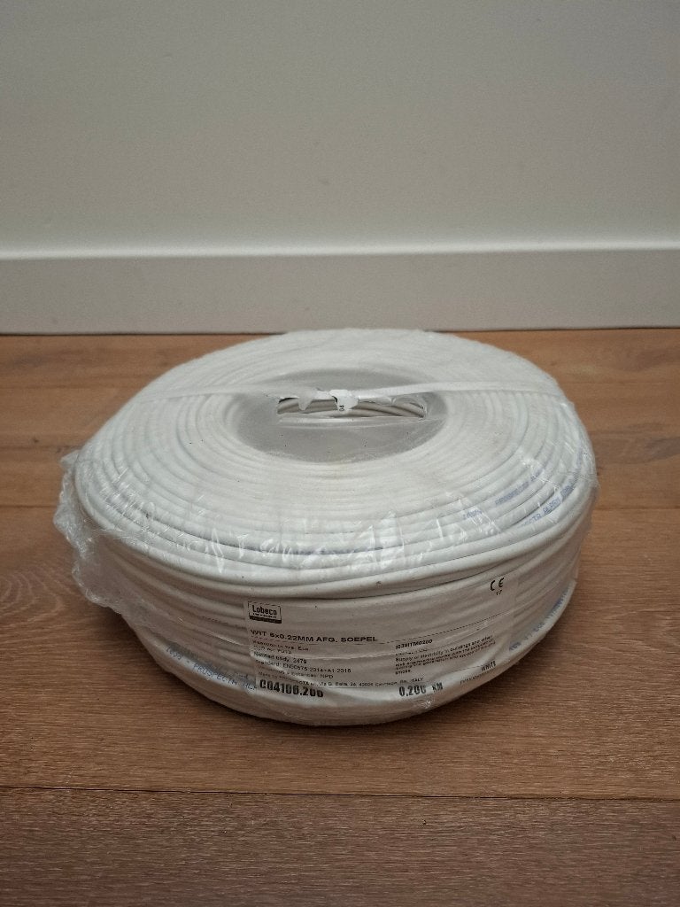 Signaal-/Telefoonkabel 6X0.22MM - 200M - Lobeco - NIEUW, Verzenden, Nieuw, Overige merken, Kabel of Snoer