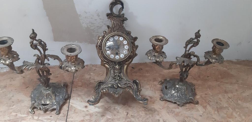 Horloge de cheminée en bronze, Enlèvement ou Envoi