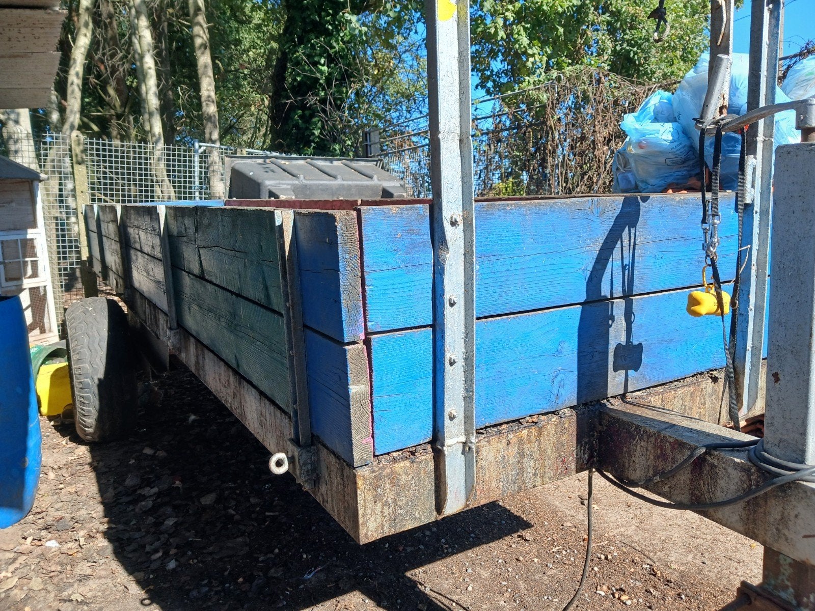 Lange smalle tractorkar/ paloxenkar/ hooiwagen, Zakelijke goederen, Ophalen