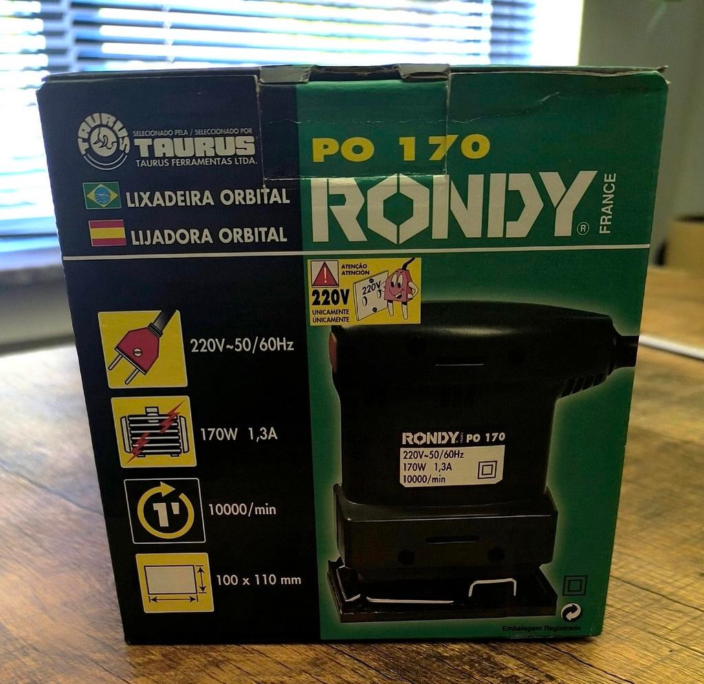 Ponceuse orbitale Rondy {NOUVEAU}, Enlèvement ou Envoi, Neuf, Moins de 600 watts, Ponceuse orbitale