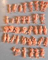 37 figurines Dargaud bd Lucky Luke année 70, Enlèvement ou Envoi, Autres personnages, Comme neuf, Statue ou Figurine