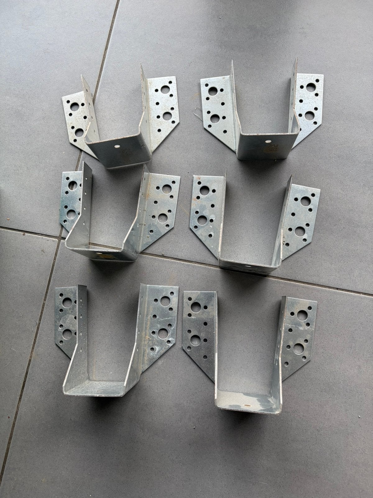 6x Verzinkte Balkdragers 12 x 6 cm – splinternieuw, Doe-het-zelf en Bouw, Ophalen of Verzenden, Zo goed als nieuw