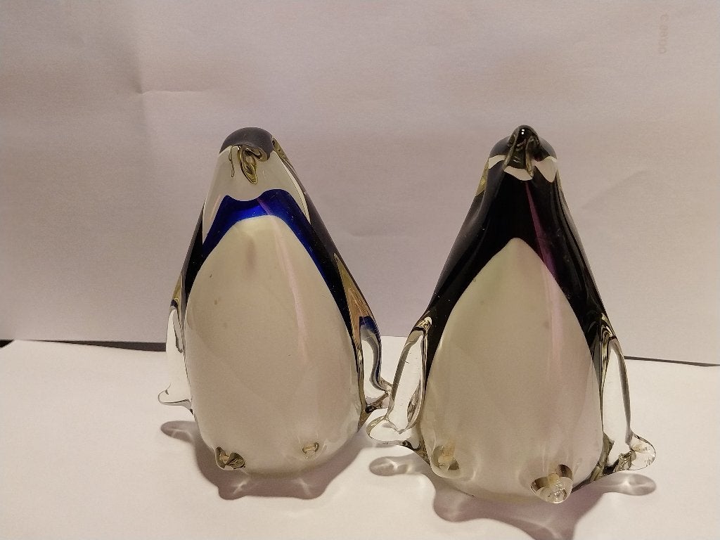 2 VINTAGE PINGUÏNS VAN MURANOGLAS, Ophalen of Verzenden, Overige materialen, Overige typen