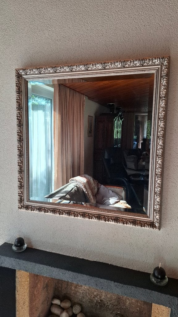 Spiegel, Huis en Inrichting, Ophalen, Vierkant, Zo goed als nieuw, Minder dan 100 cm