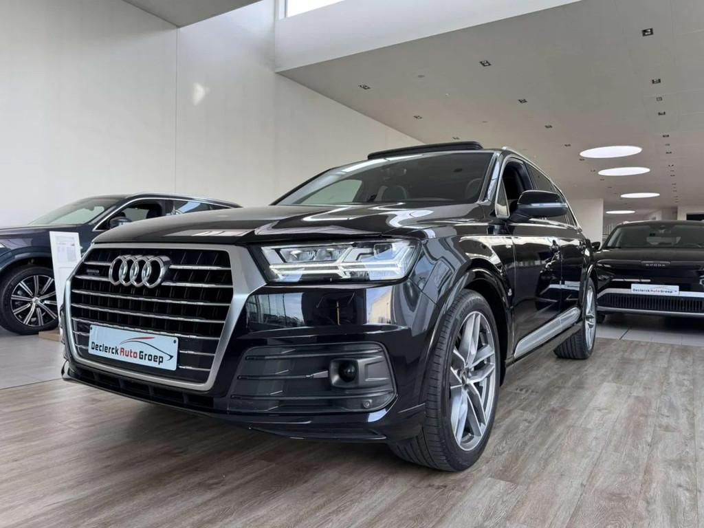 Audi Q7 TDI V6 272PK*S-LINE*FULL OPTION*7-ZIT*88.000KM*TOP, Auto's, Automaat, Gebruikt, 2135 kg, Leder