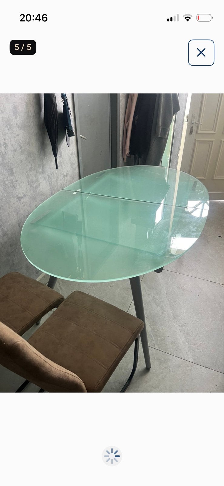 table basse, Enlèvement, Comme neuf, Verre