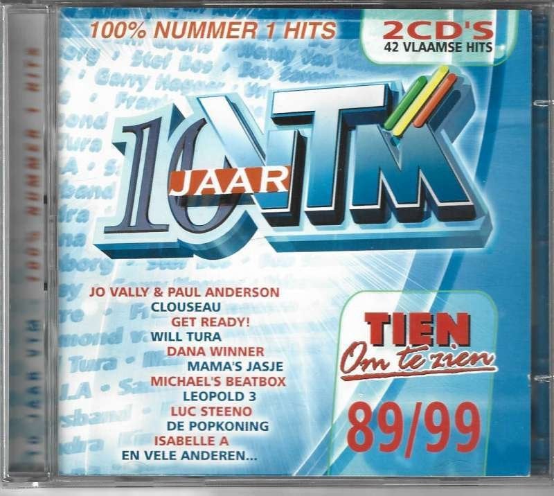 2 CD 10 Jaar VTM - Nummer 1 Hits (Tien Om Te Zien 89/99), Pop rock, Enlèvement ou Envoi, Comme neuf, Compilation