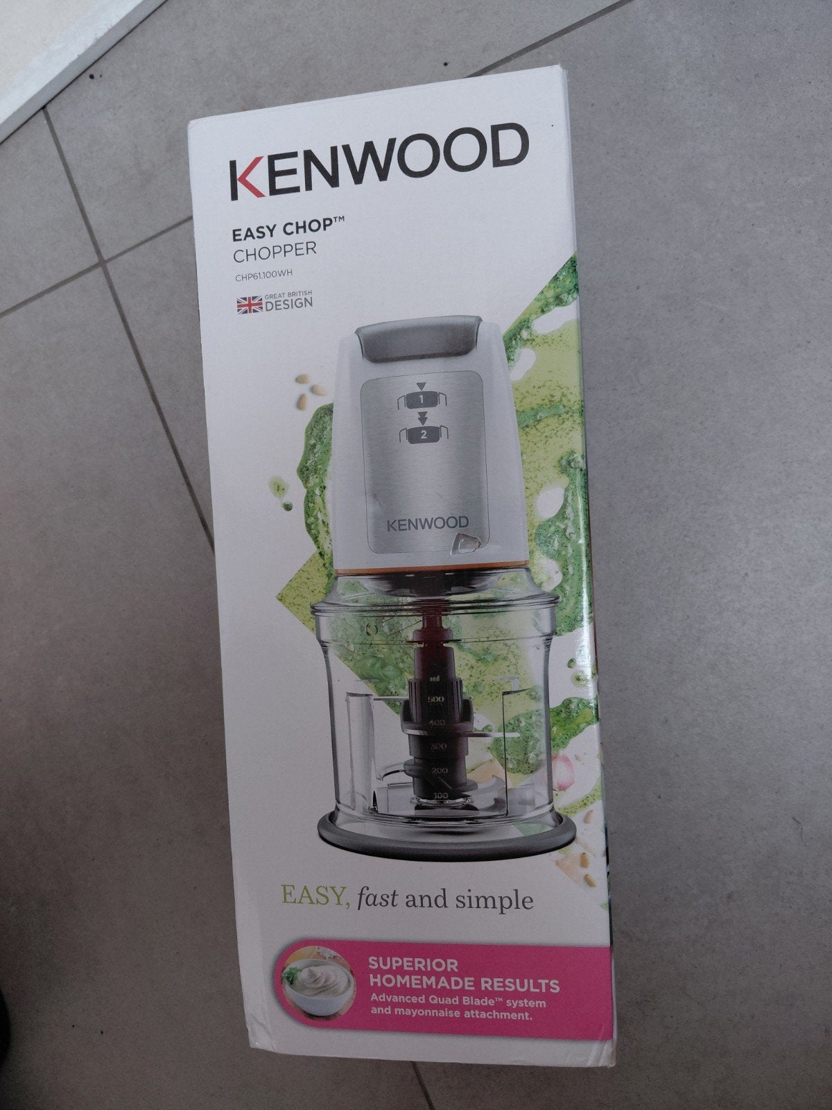 Kenwood hakmolen, Elektronische apparatuur, Verzenden, 2 snelheden, Nieuw, Vaatwasserbestendig