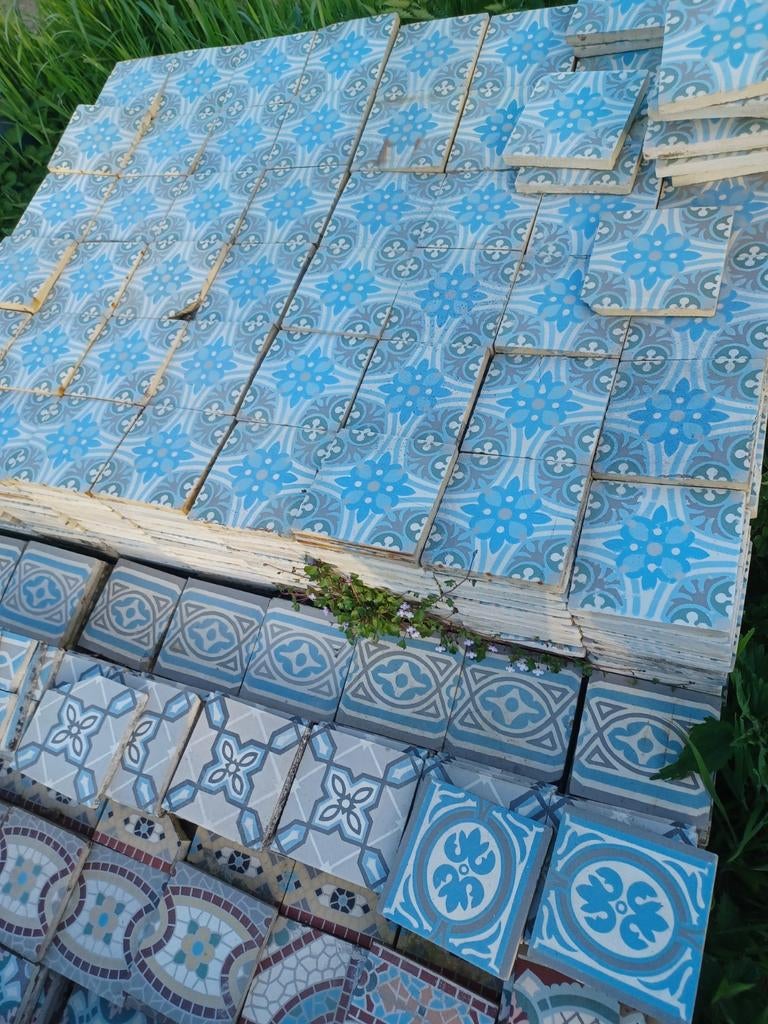 oude ceramische vloertegels, Tuin en Terras, Ophalen