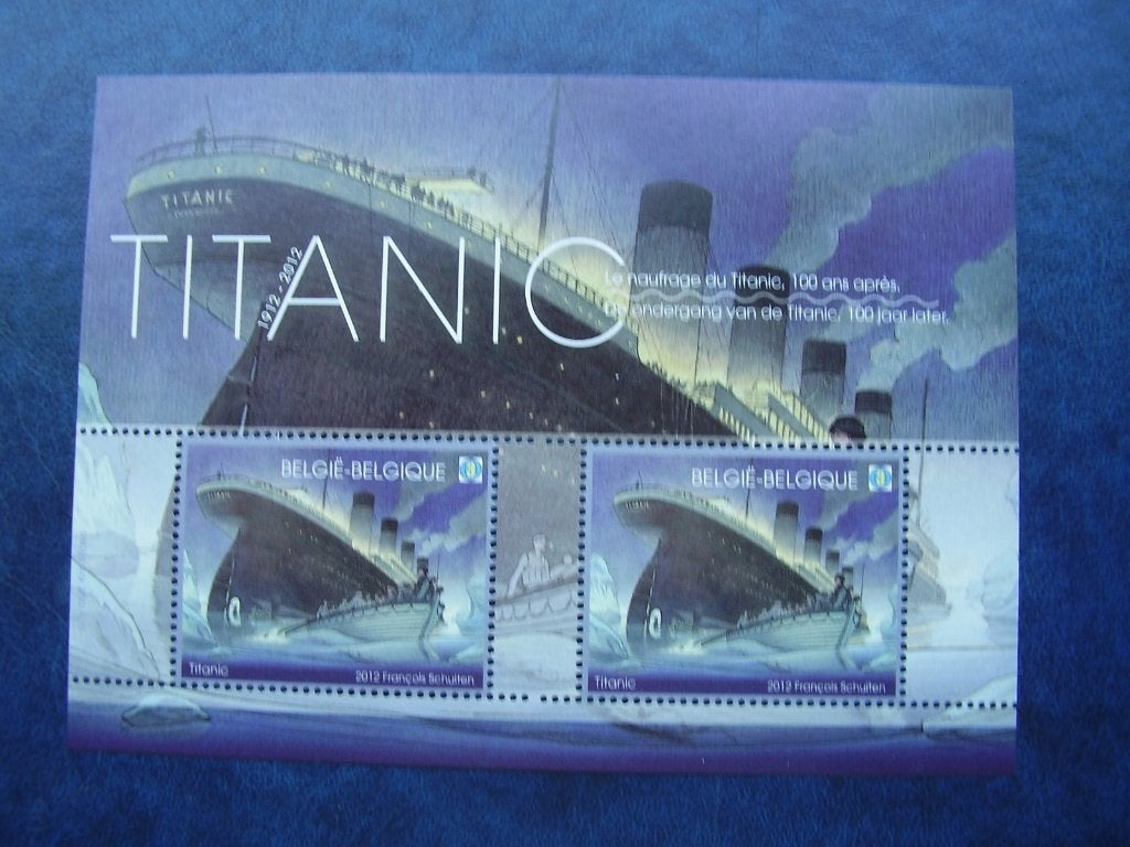 Blok 200 postfris - 2 x 3W - Titanic, Enlèvement ou Envoi, Non oblitéré, Neuf