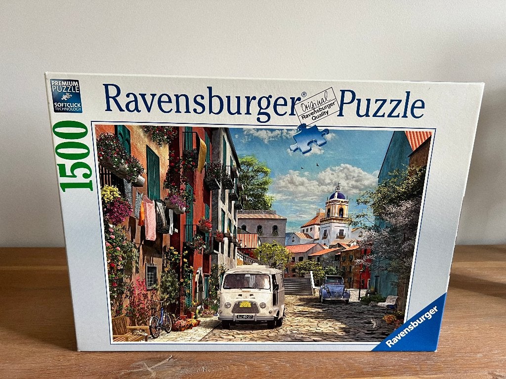 Puzzel Ravensburger - Idyllisch Zuid-Frankrijk, Ophalen of Verzenden, 500 t/m 1500 stukjes, Zo goed als nieuw, Legpuzzel