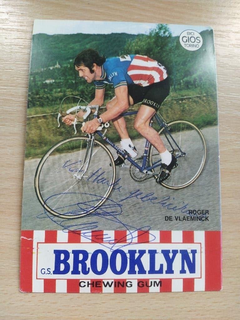 boek: Roger de Vlaeminck 60-mens en renner+fotokaart(gesign), Boeken, Sportboeken, Ophalen of Verzenden, Zo goed als nieuw, Lopen en Fietsen