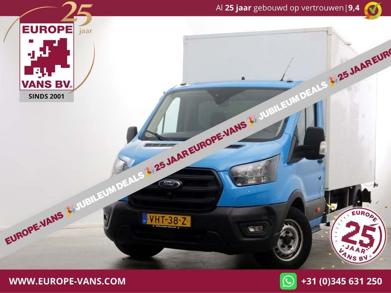 Ford Transit 350 2.0 TDCI 130pk Bakwagen met achterdeuren 2-, Auto's, Bedrijf, Parkeersensor, Ford, Onderhoudsboekje