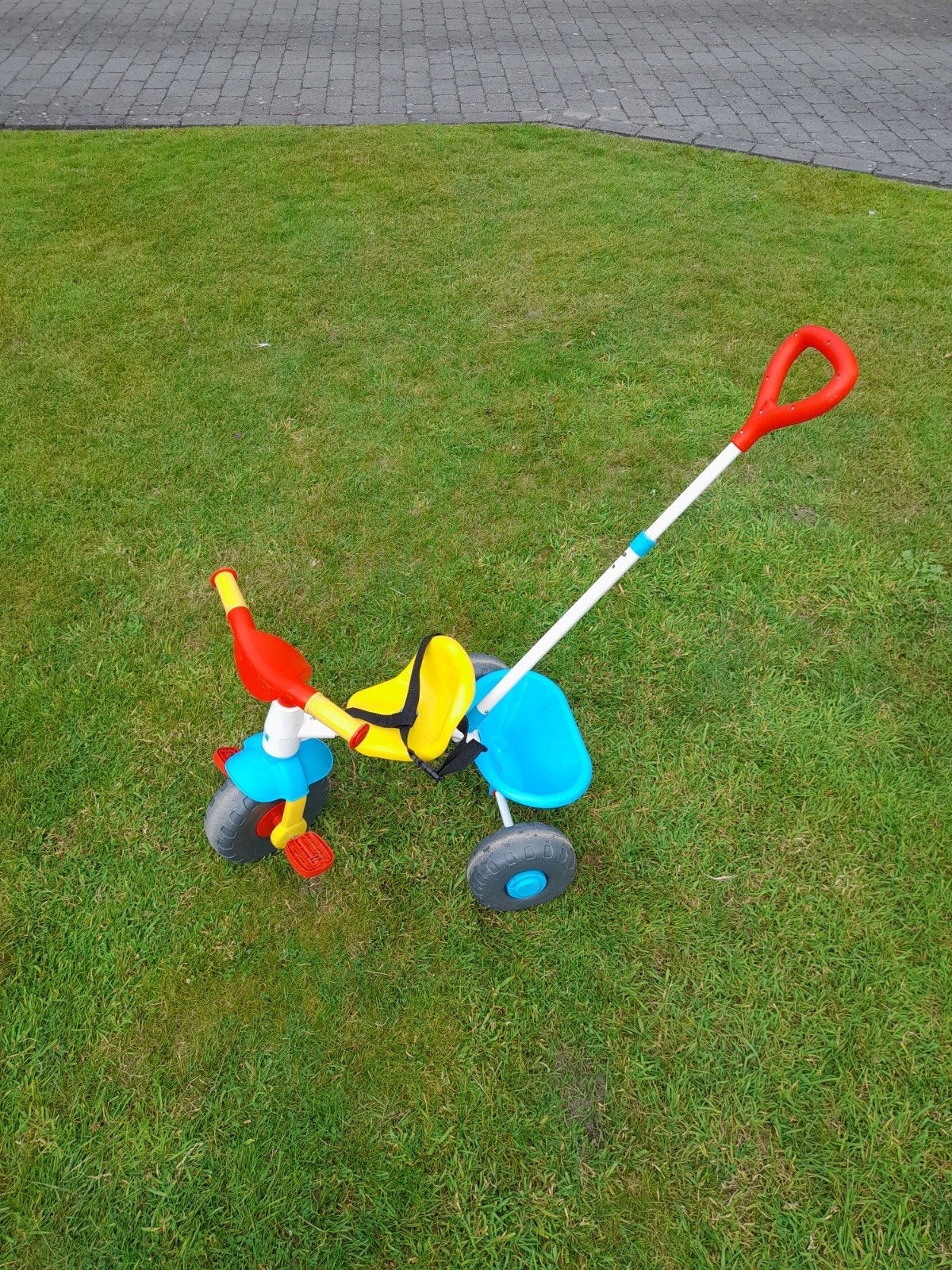 Driewieler met afneembare duwstang, Fietsen en Brommers, Ophalen, Gebruikt, Minder dan 16 inch, Zijwieltjes