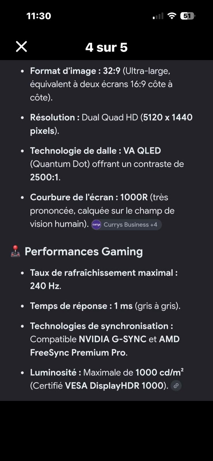 samsung odyssey neo g9 59 inch, Informatique & Logiciels, Gaming, Moins de 1 ms, DisplayPort, Samsung