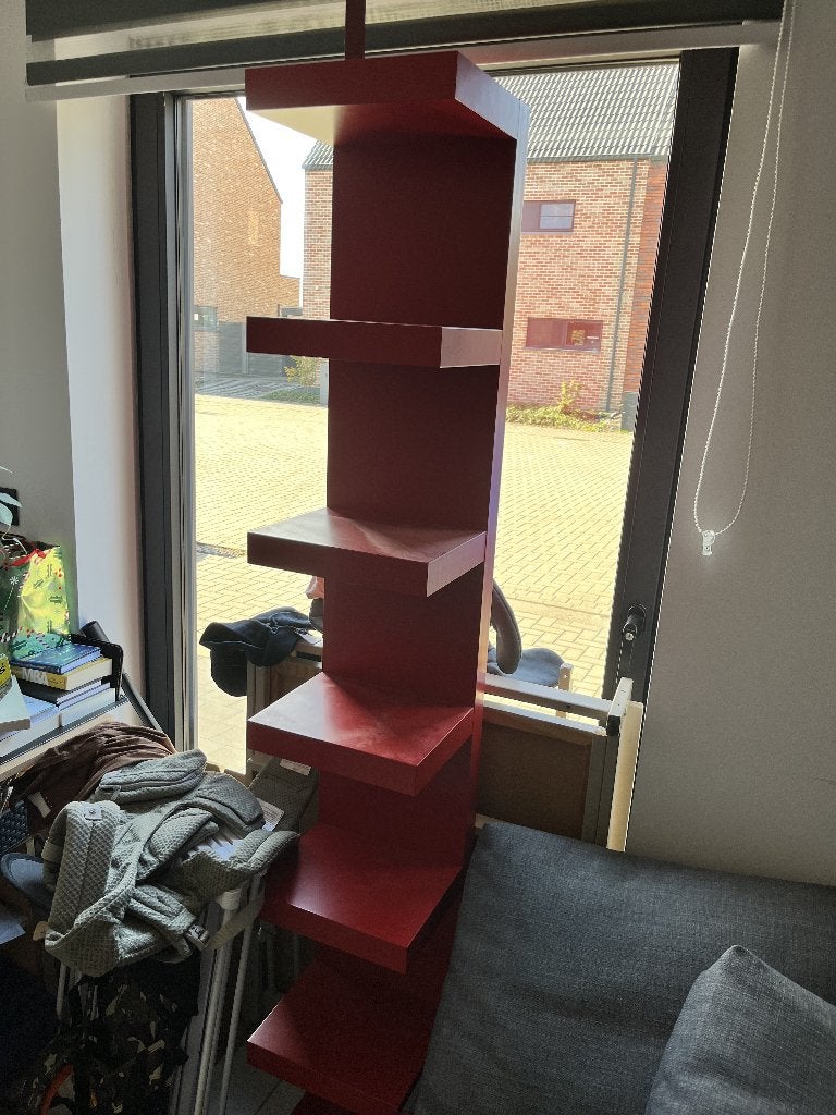 Étagère de rangement rouge, Enlèvement, Utilisé