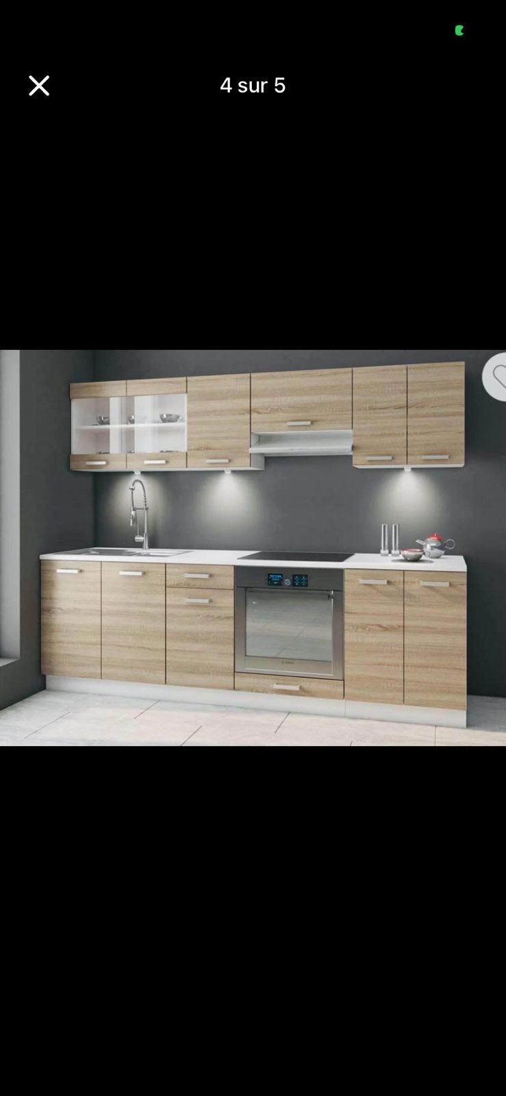 Cuisine neuve pas de plan de travail no d’electro, Maison & Meubles, Enlèvement, Neuf, Gris